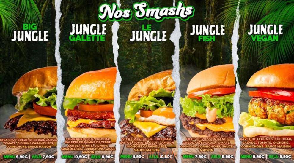 Jungles Burger — carte page 3