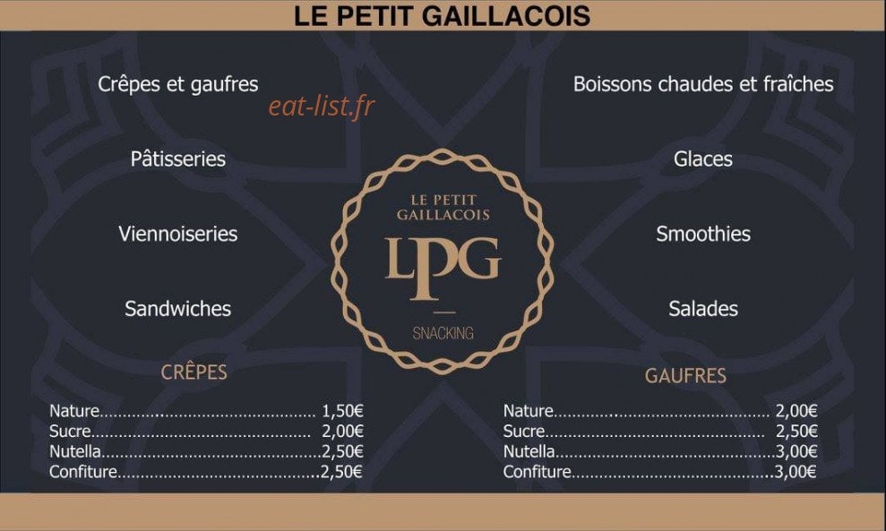Le Petit Gaillacois — carte page 1