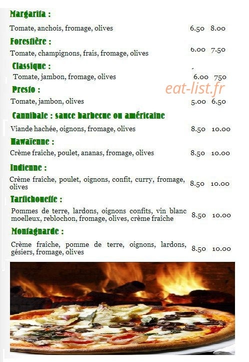 Pizzeria la cave — carte page 2