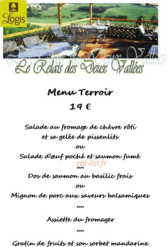 Le Relais Des Deux Vallees — carte page 3