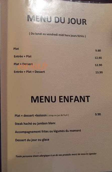 Auberge occitane — carte page 3