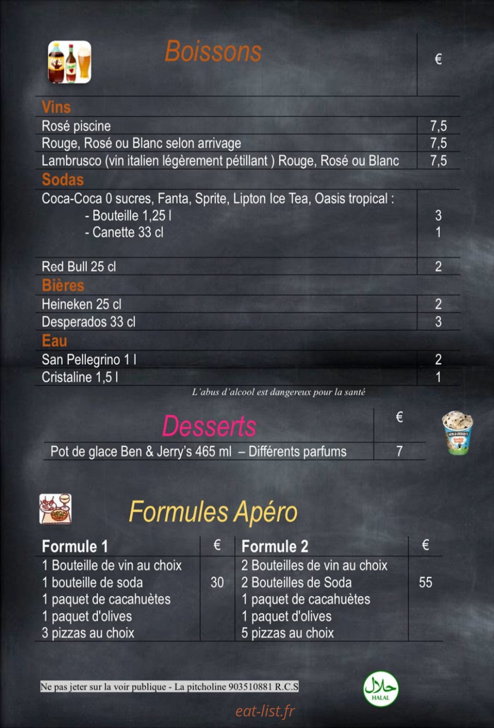 La pitcholine — carte page 2