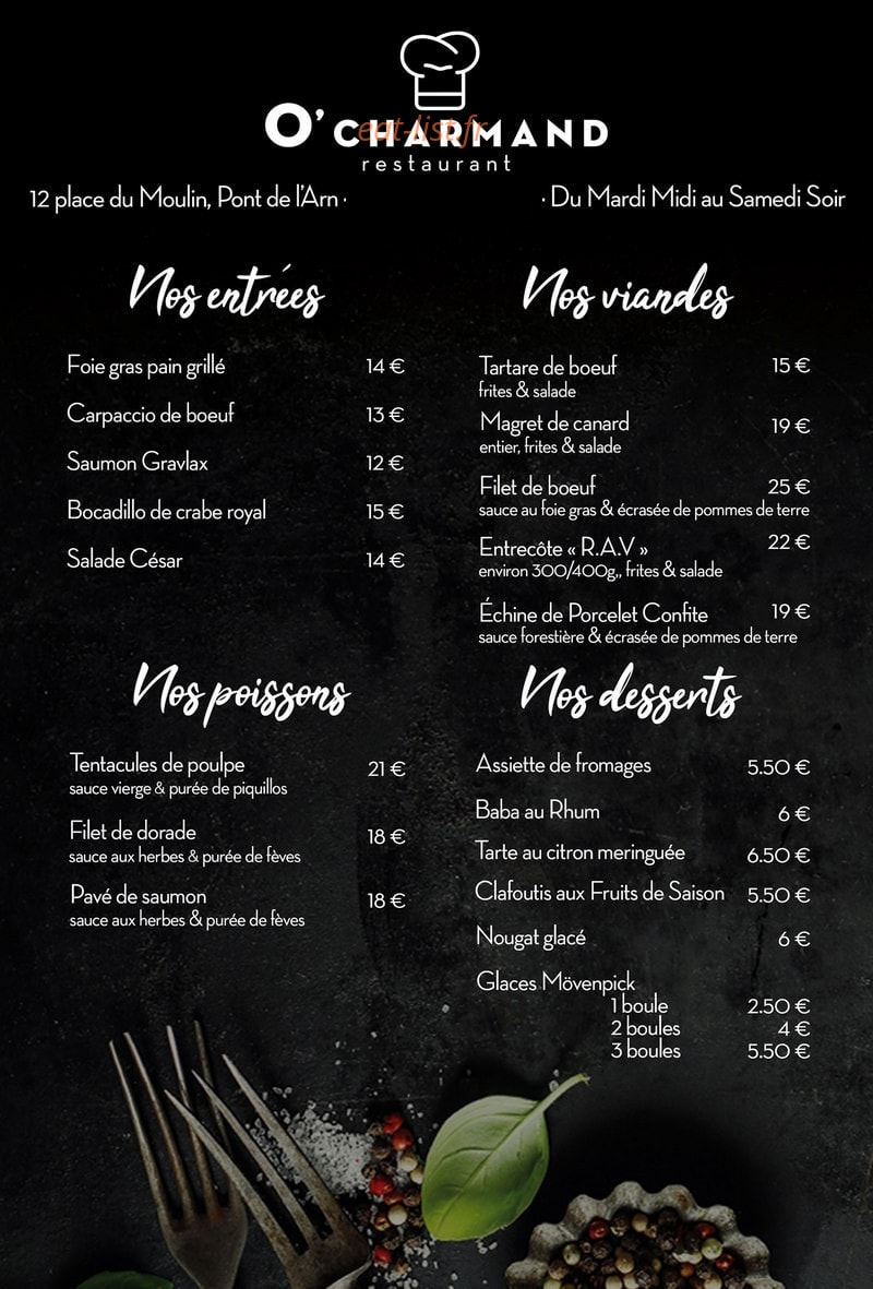 O'Charmand — carte page 1