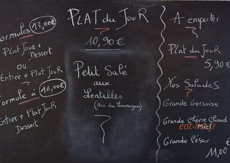 Le Bellevue — carte page 1