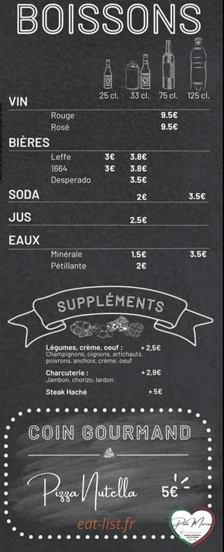 Pizza Marcou "Au Feu de Bois" — carte page 2