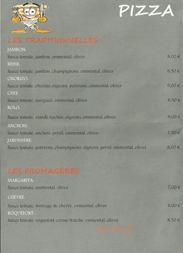 Proxi Pizza — carte page 2