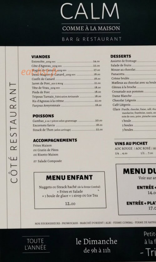 Comme à la maison — carte page 1