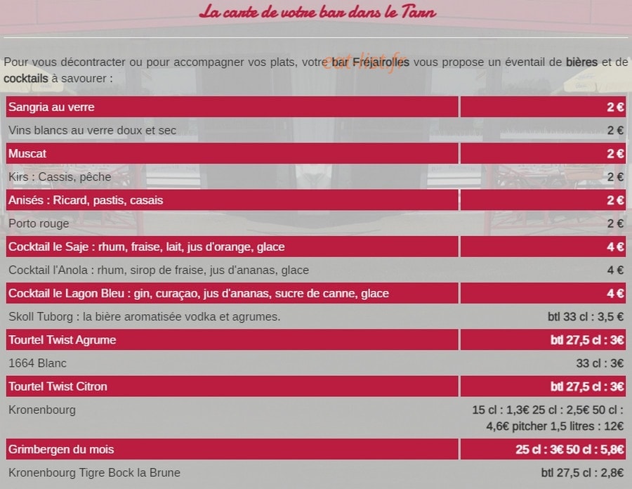 le saje — carte page 2