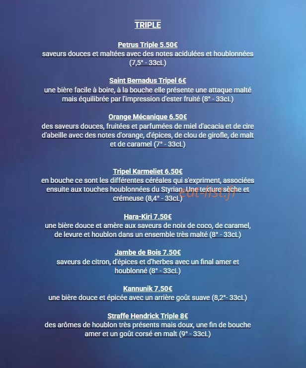 Le sept — carte page 15