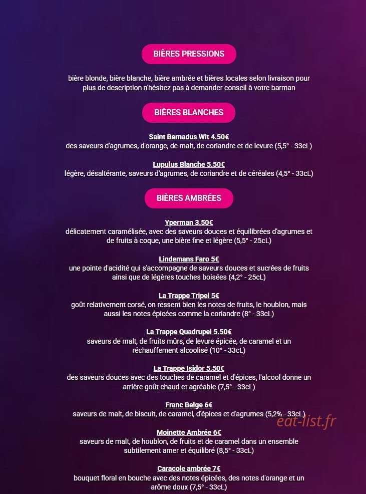 Le sept — carte page 8