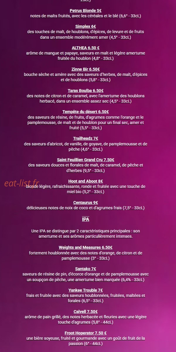 Le sept — carte page 13