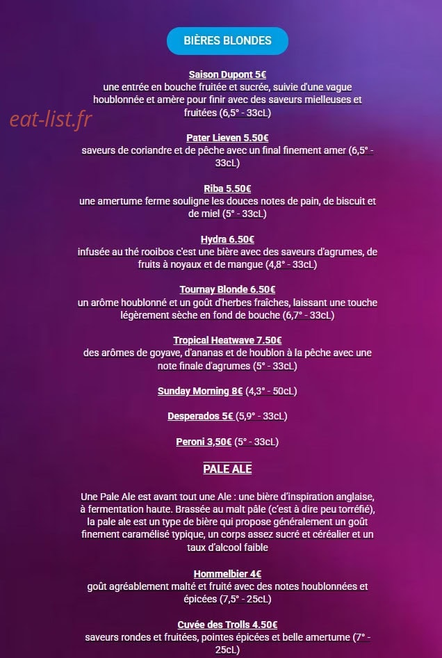 Le sept — carte page 12