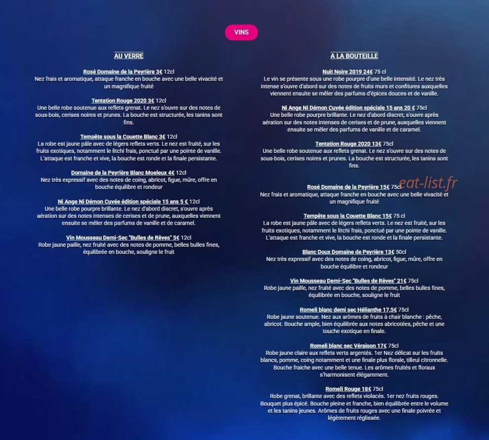Le sept — carte page 16