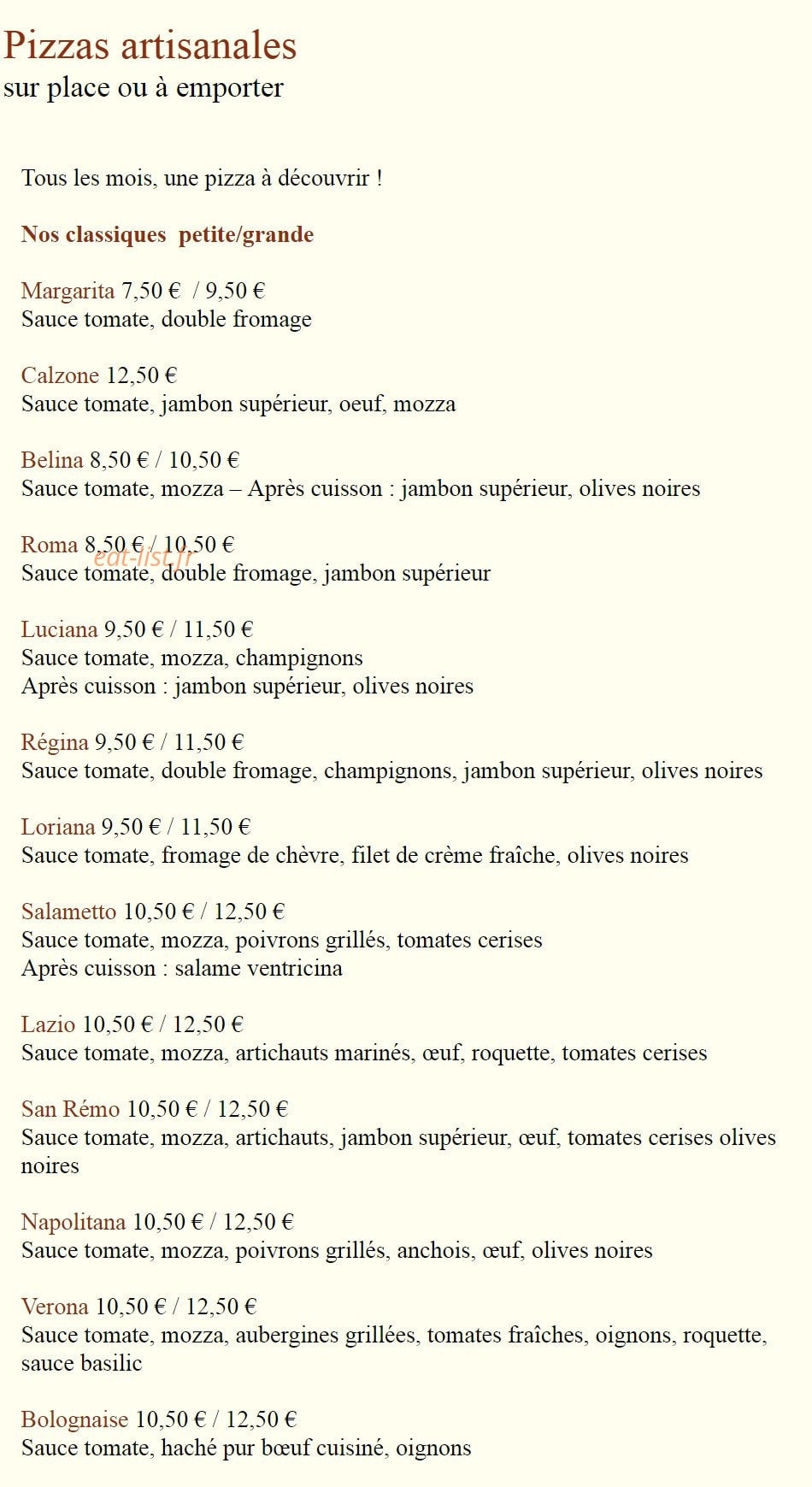 Bella Storia — carte page 2