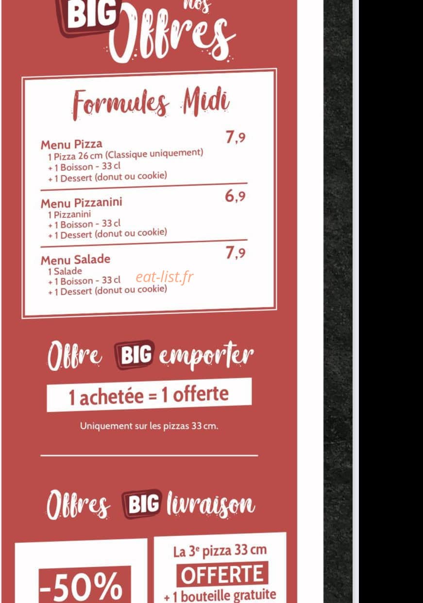 Big pizza — carte page 3