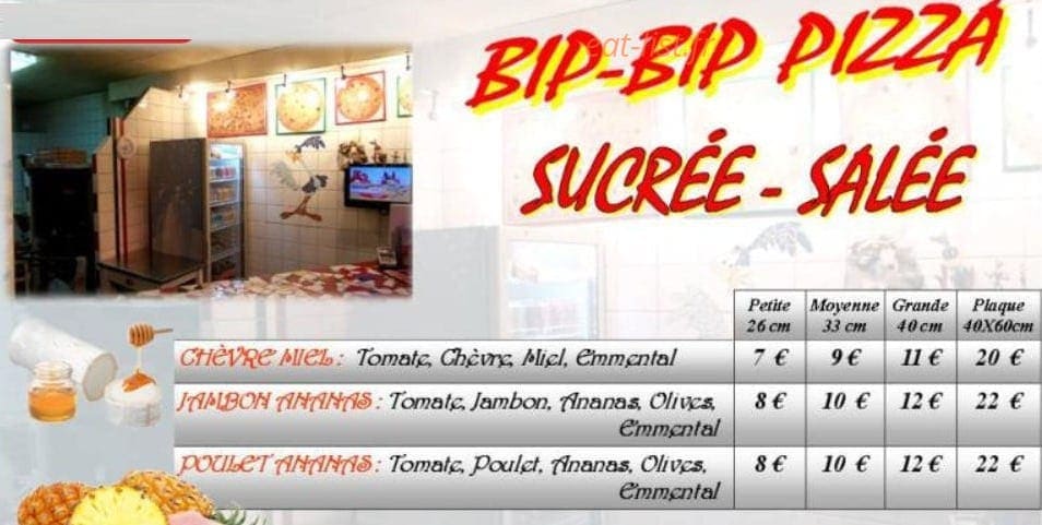 bip bip pizza — carte page 7