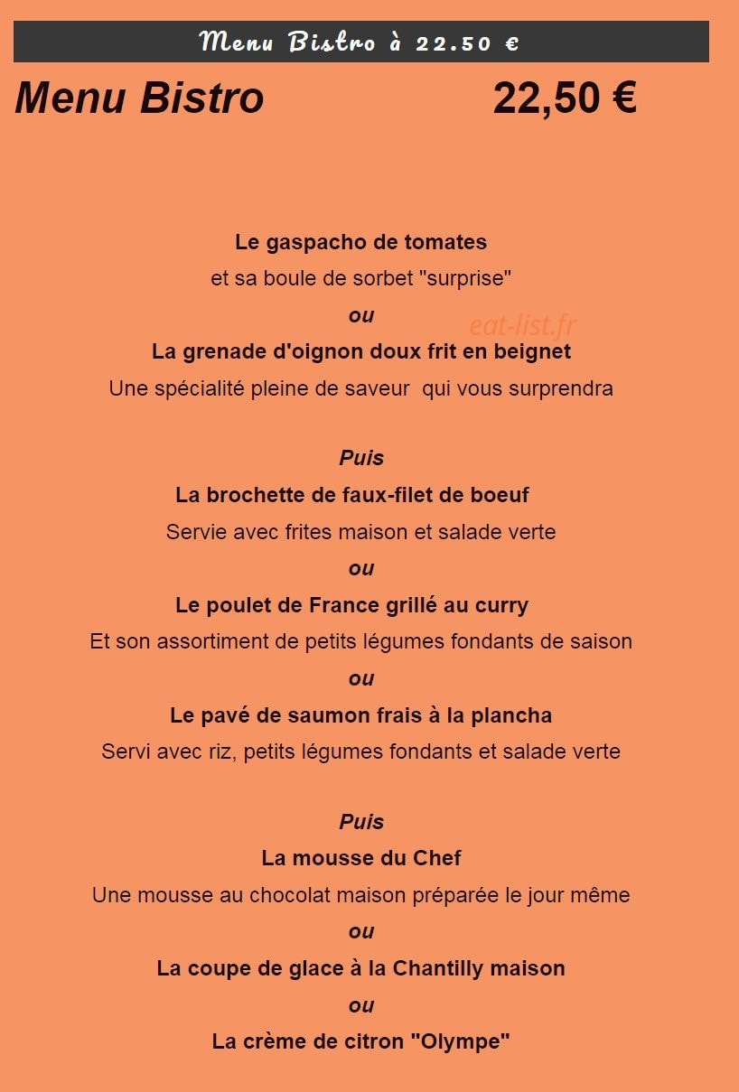 Chez Olympe — carte page 5