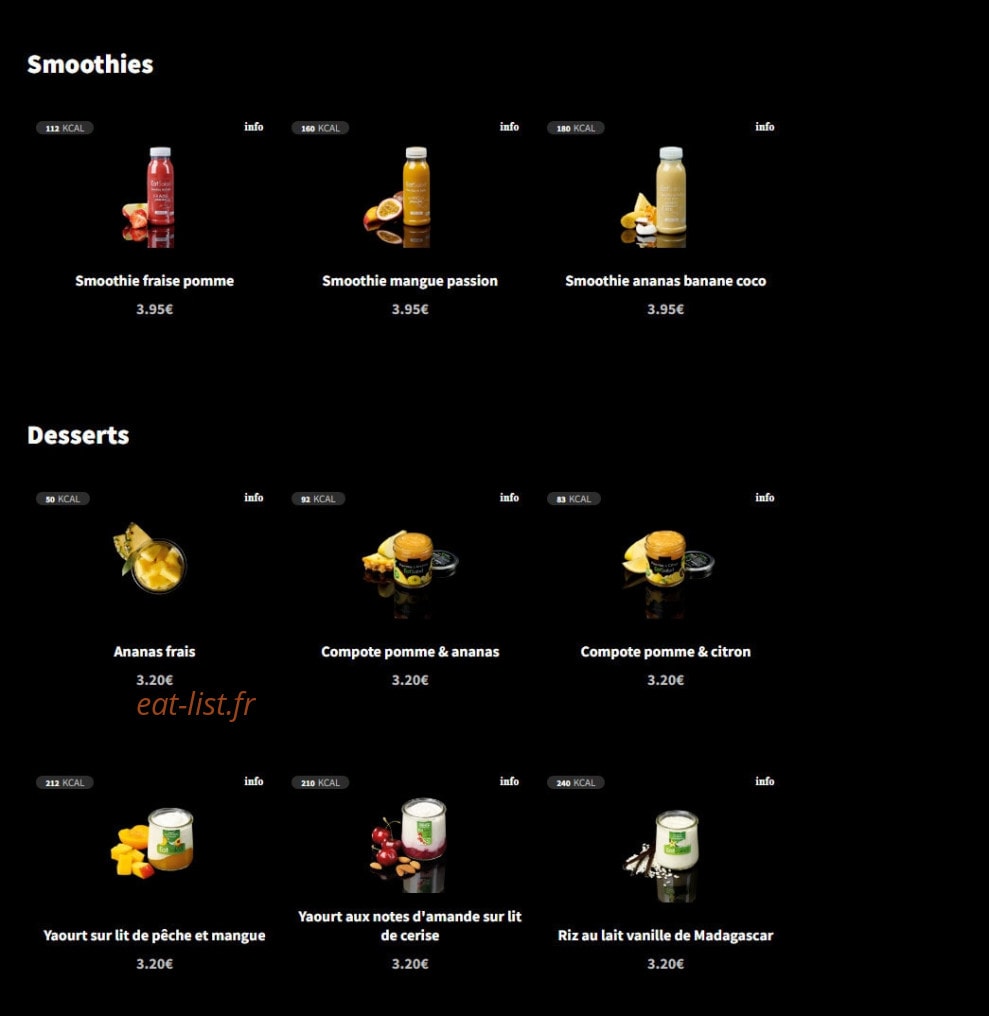 Eat Salad — carte page 10
