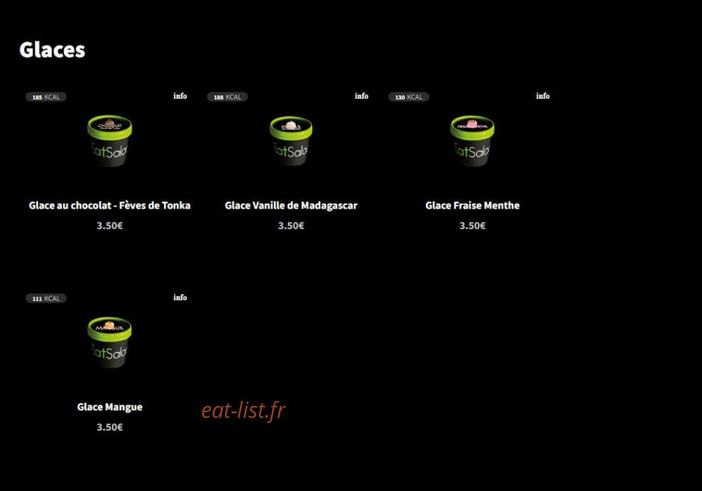 Eat Salad — carte page 14