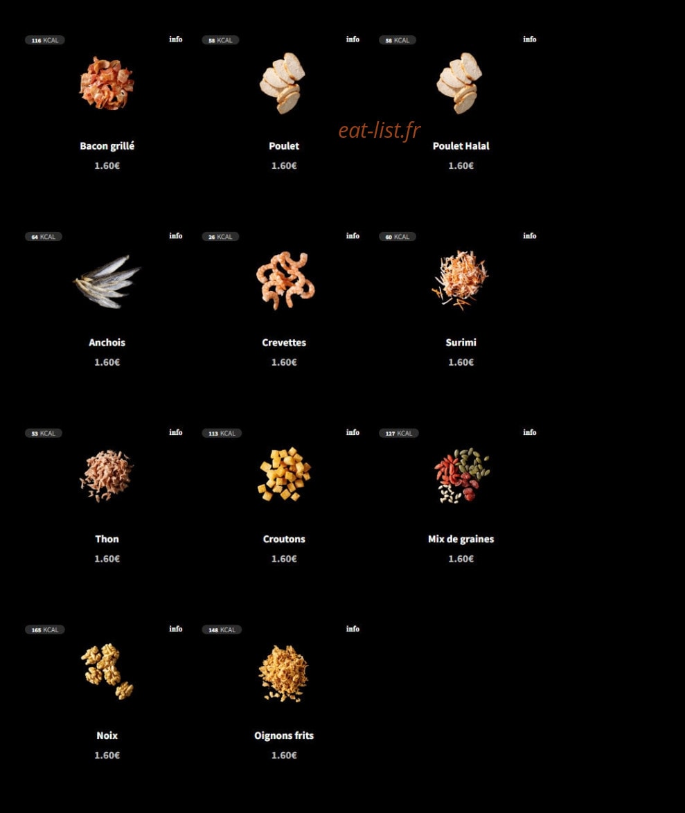 Eat Salad — carte page 5