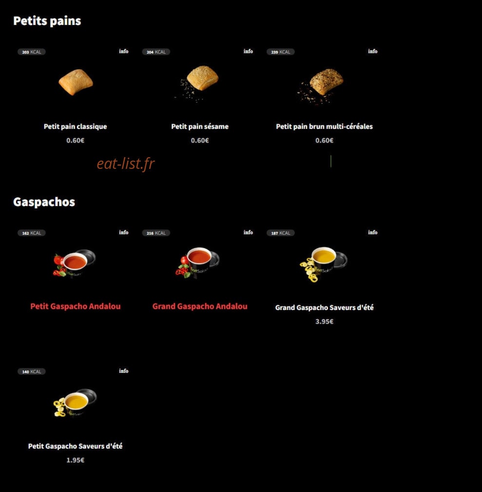 Eat Salad — carte page 7