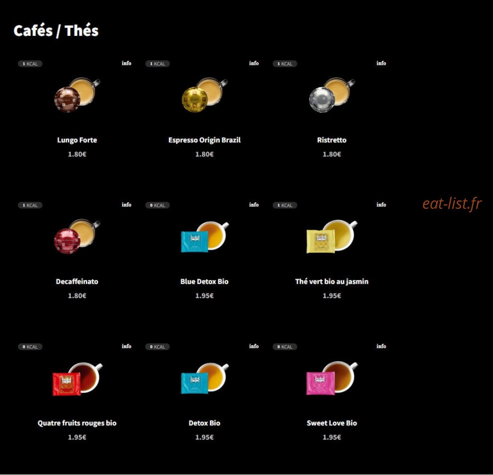 Eat Salad — carte page 16