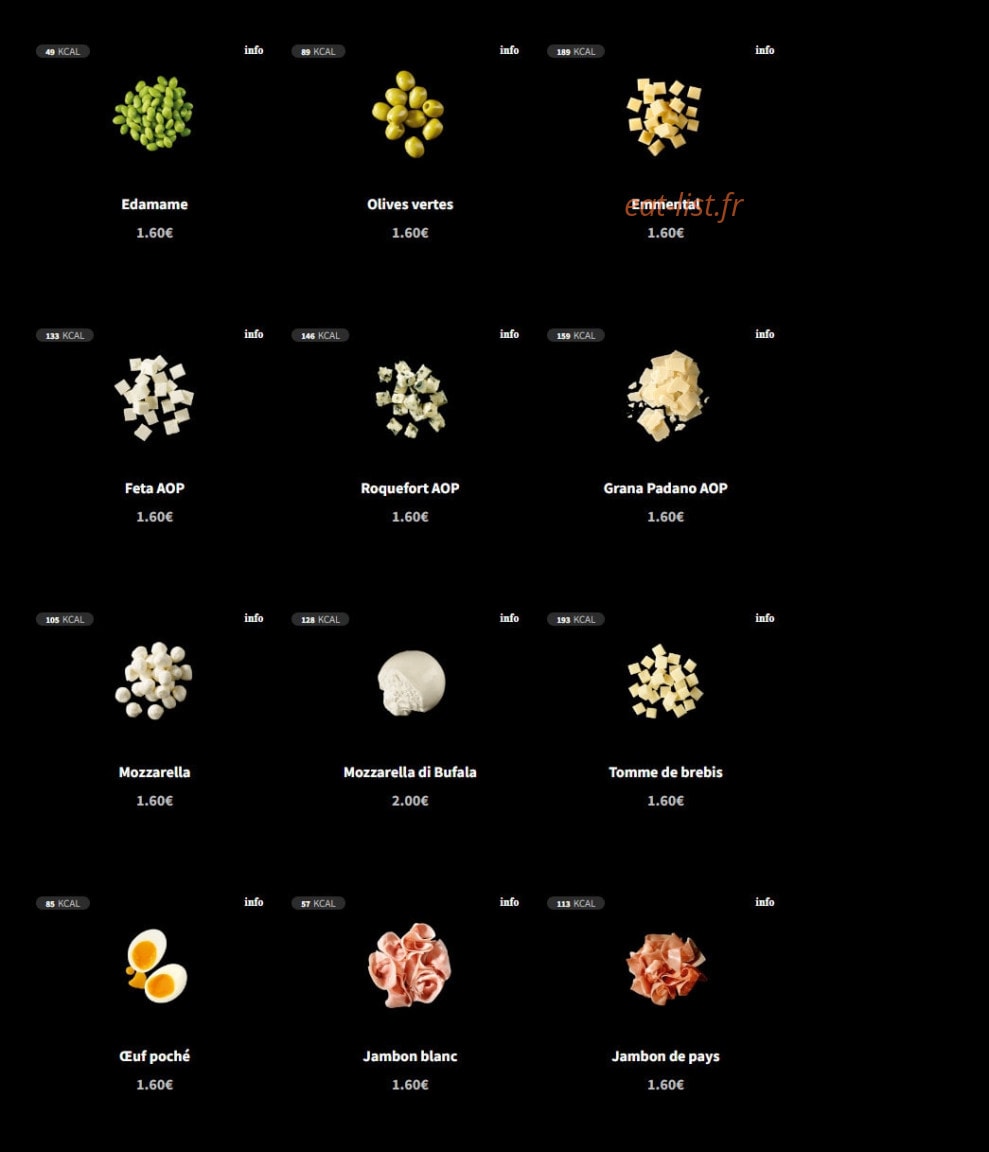 Eat Salad — carte page 4