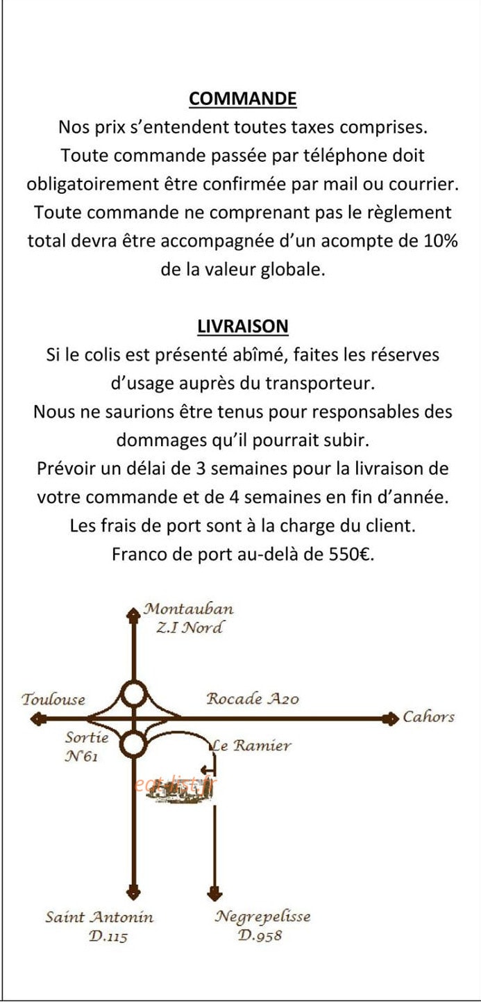 Ferme des Pibouls — carte page 6