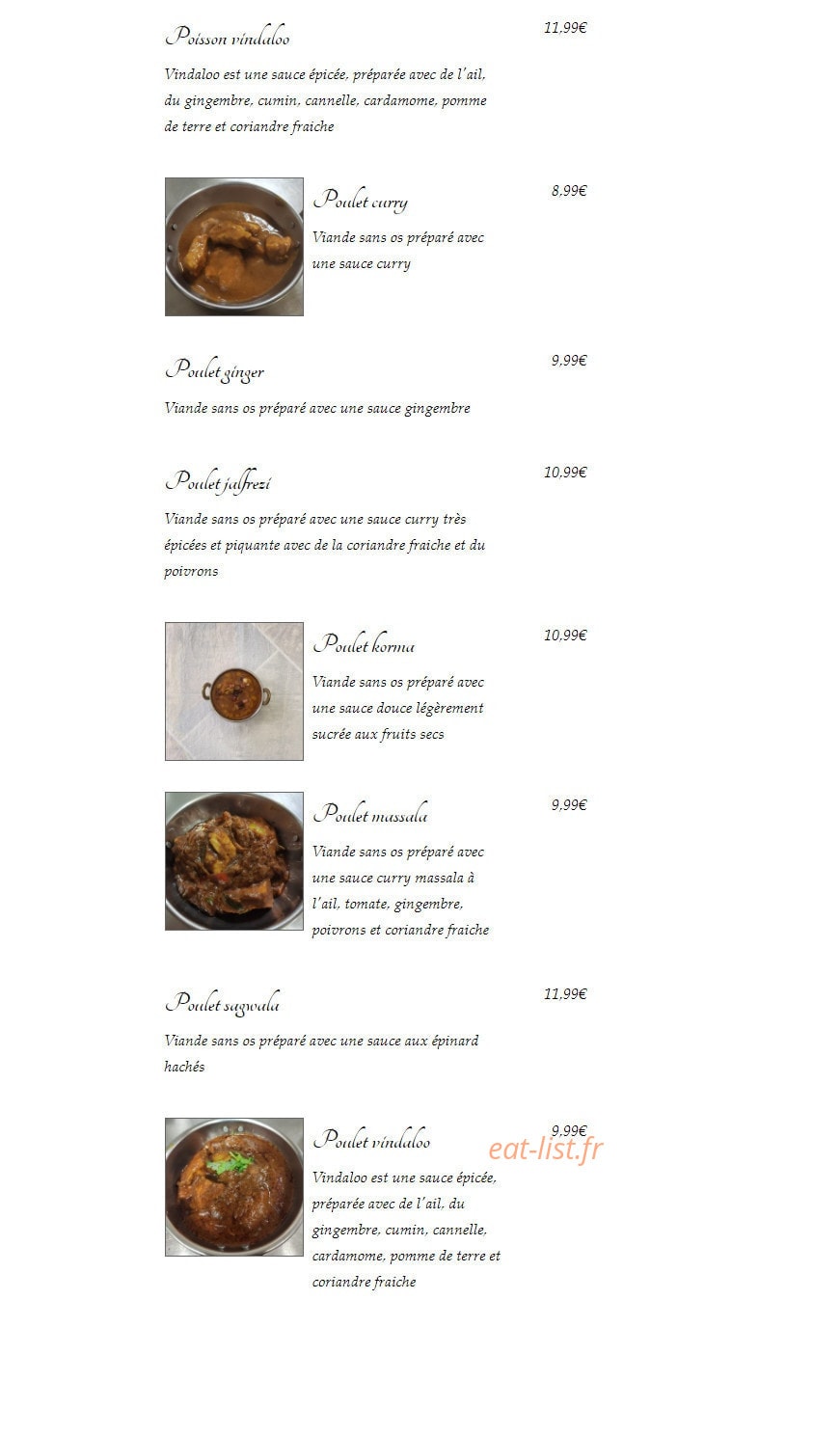 India Gate — carte page 6