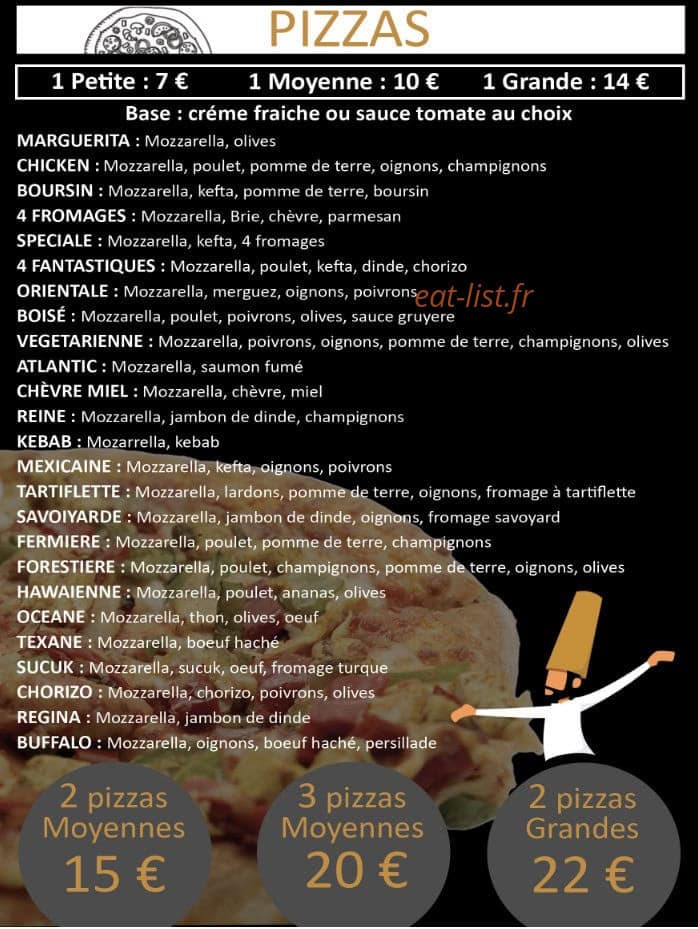 Istanbul restaurant — carte page 1