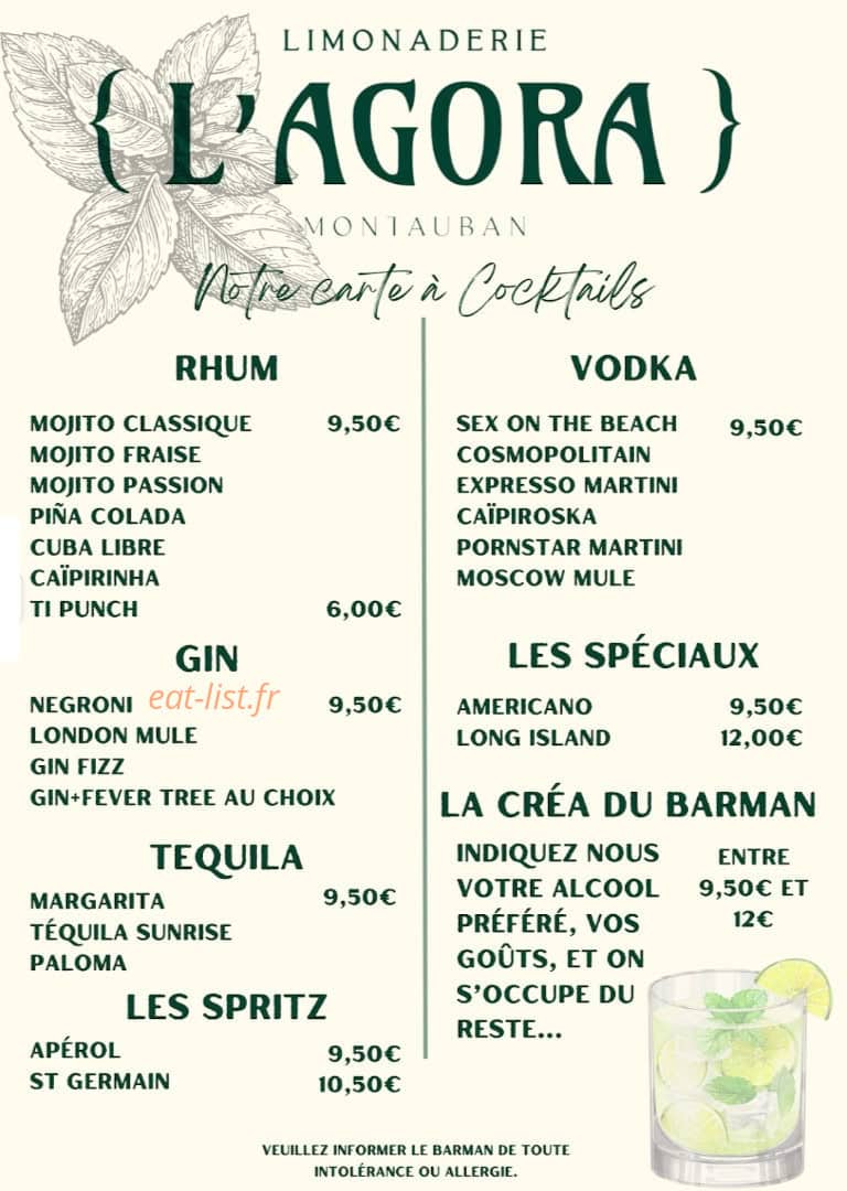 L'Agora — carte page 4