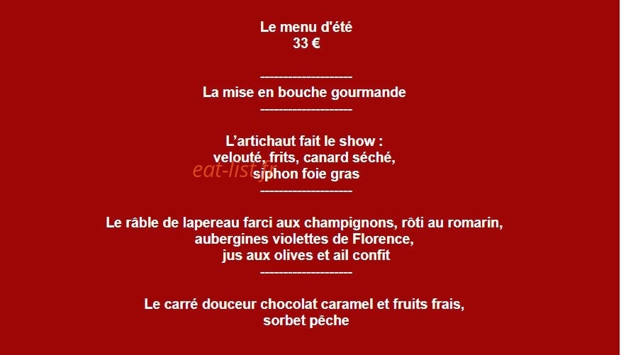 La Cave Ô Délices — carte page 3
