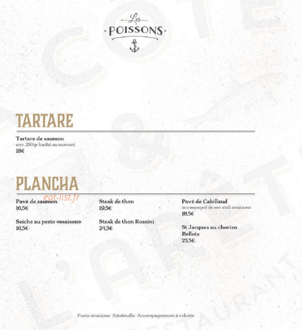 La Côte & l'Arête — carte page 6