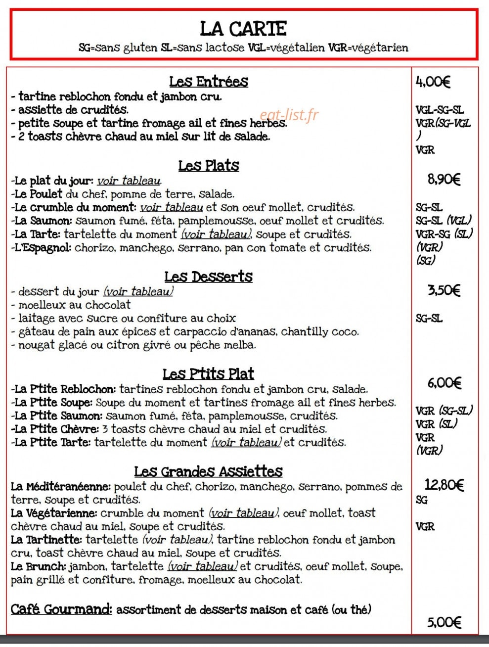 La Coulée Douce — carte page 2