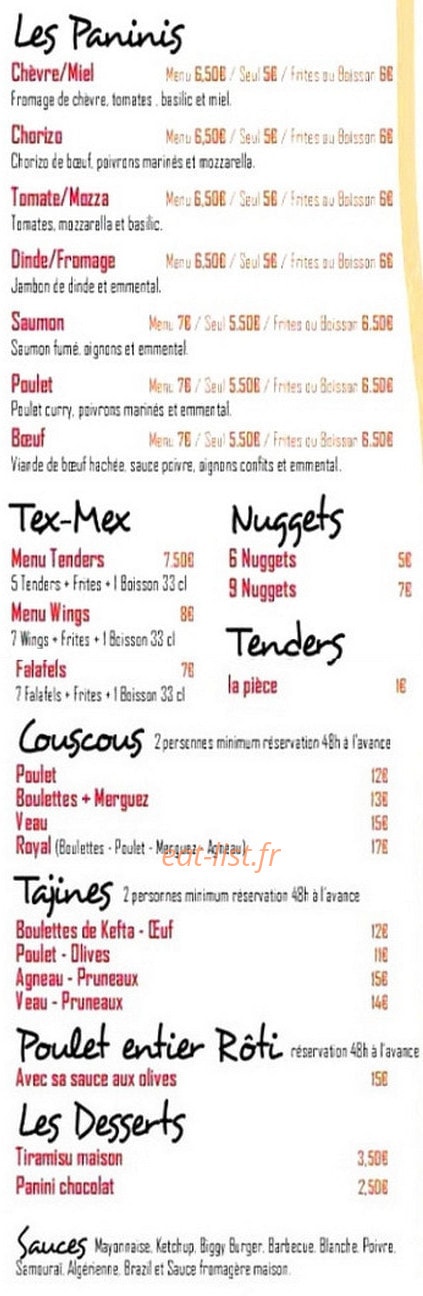 La Pause — carte page 3