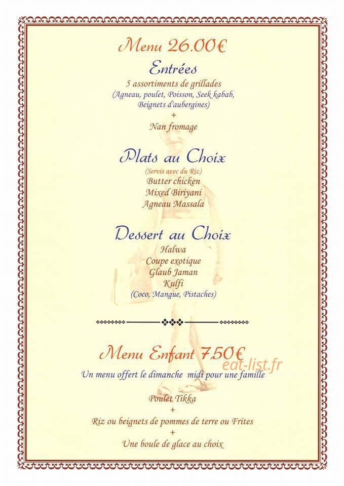Le Delice Indien — carte page 8