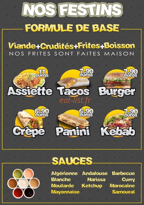 Le Royal Feast — carte page 3
