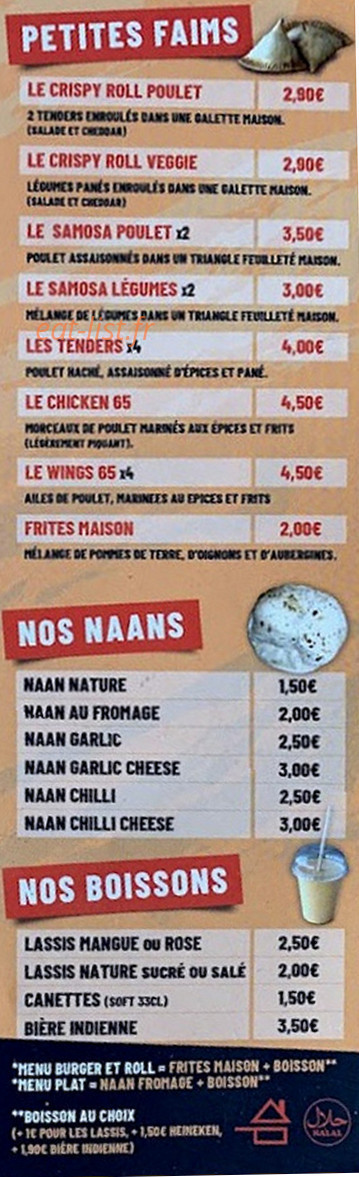 Le Spicy Burger — carte page 2