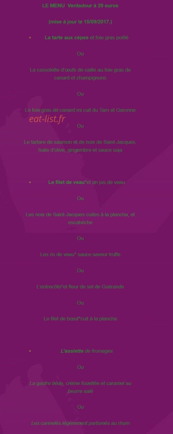 Le Ventadour — carte page 2