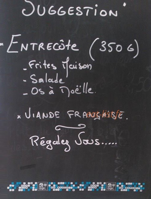 Le Zinc — carte page 1
