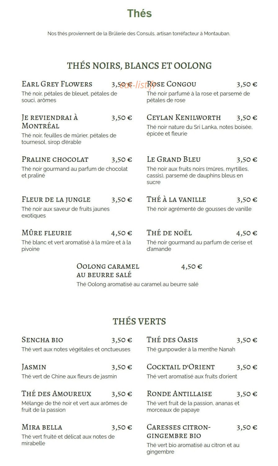 Les Gourmandises de Léa — carte page 6
