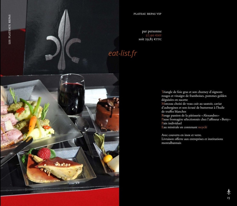 Lys-Traiteur — carte page 7