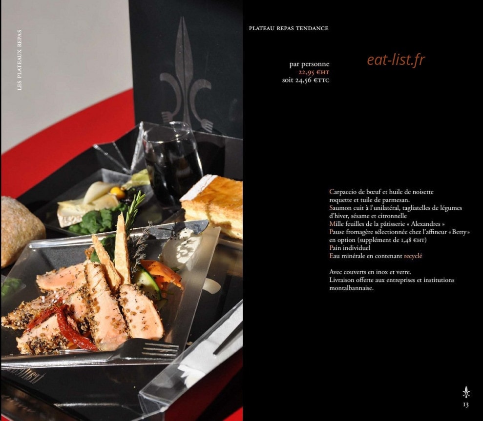 Lys-Traiteur — carte page 6