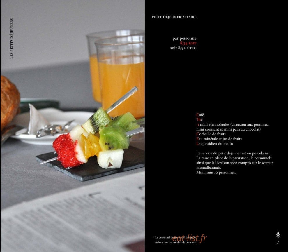 Lys-Traiteur — carte page 3