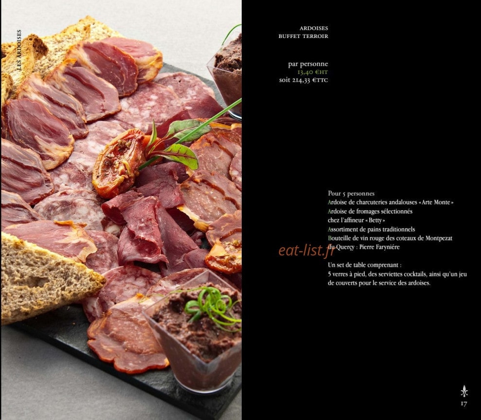 Lys-Traiteur — carte page 8