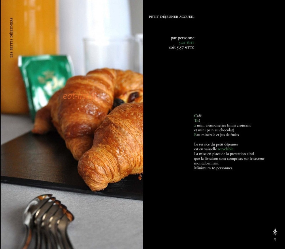 Lys-Traiteur — carte page 2