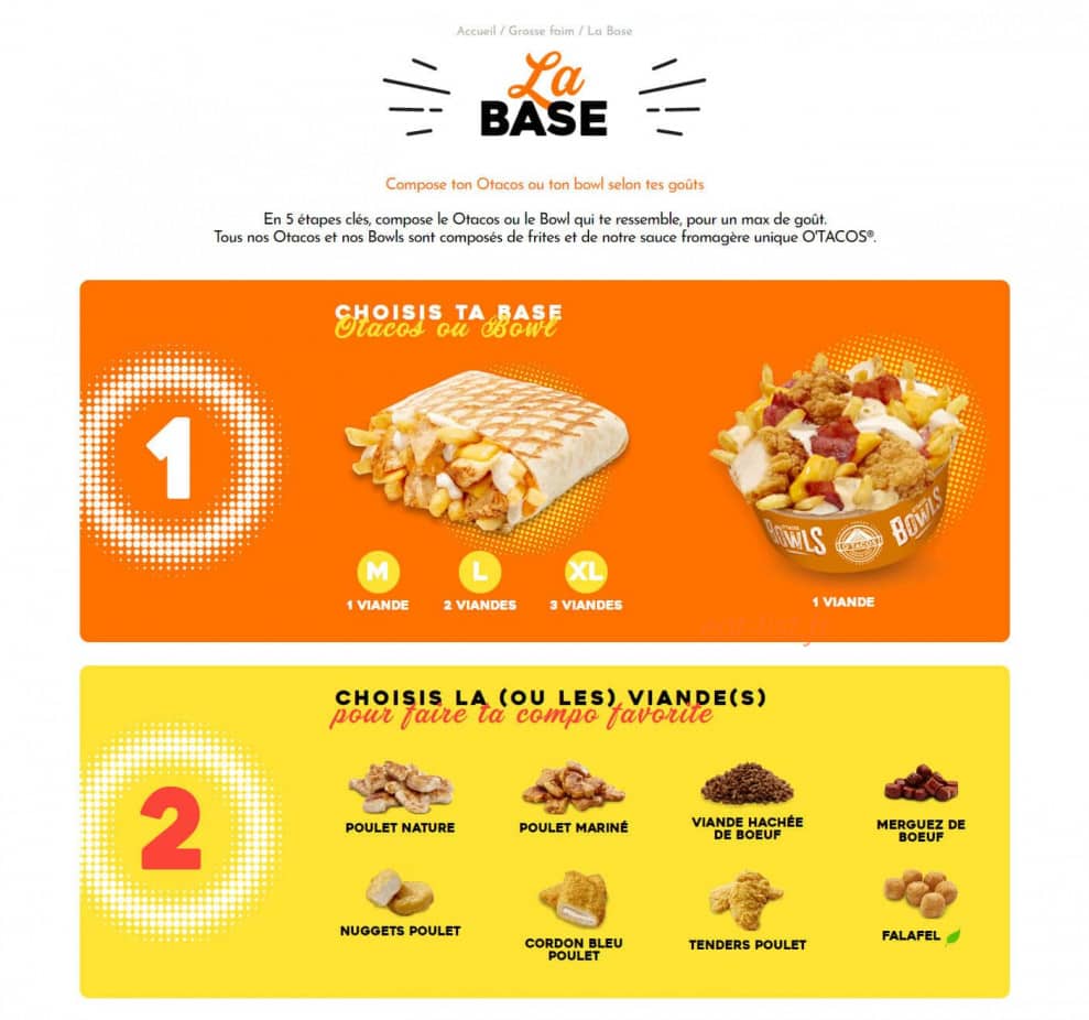 O'Tacos — carte page 1