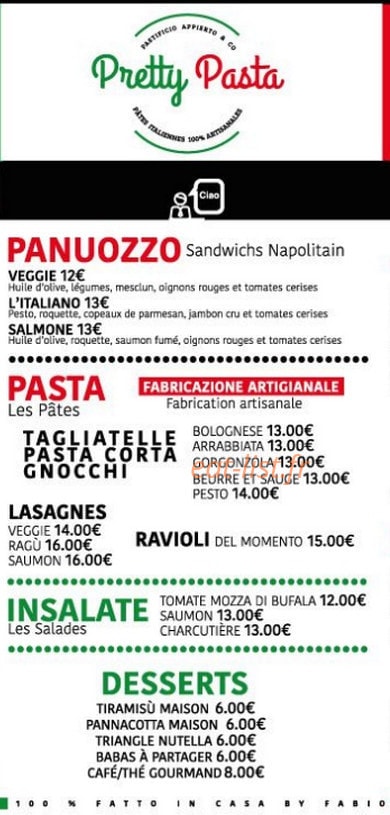 Pretty Pasta — carte page 3