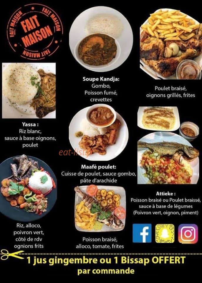 Restaurant African Teranga — carte page 2