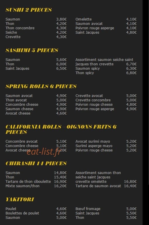 Sushi Montauban à Montauban - menu en ligne